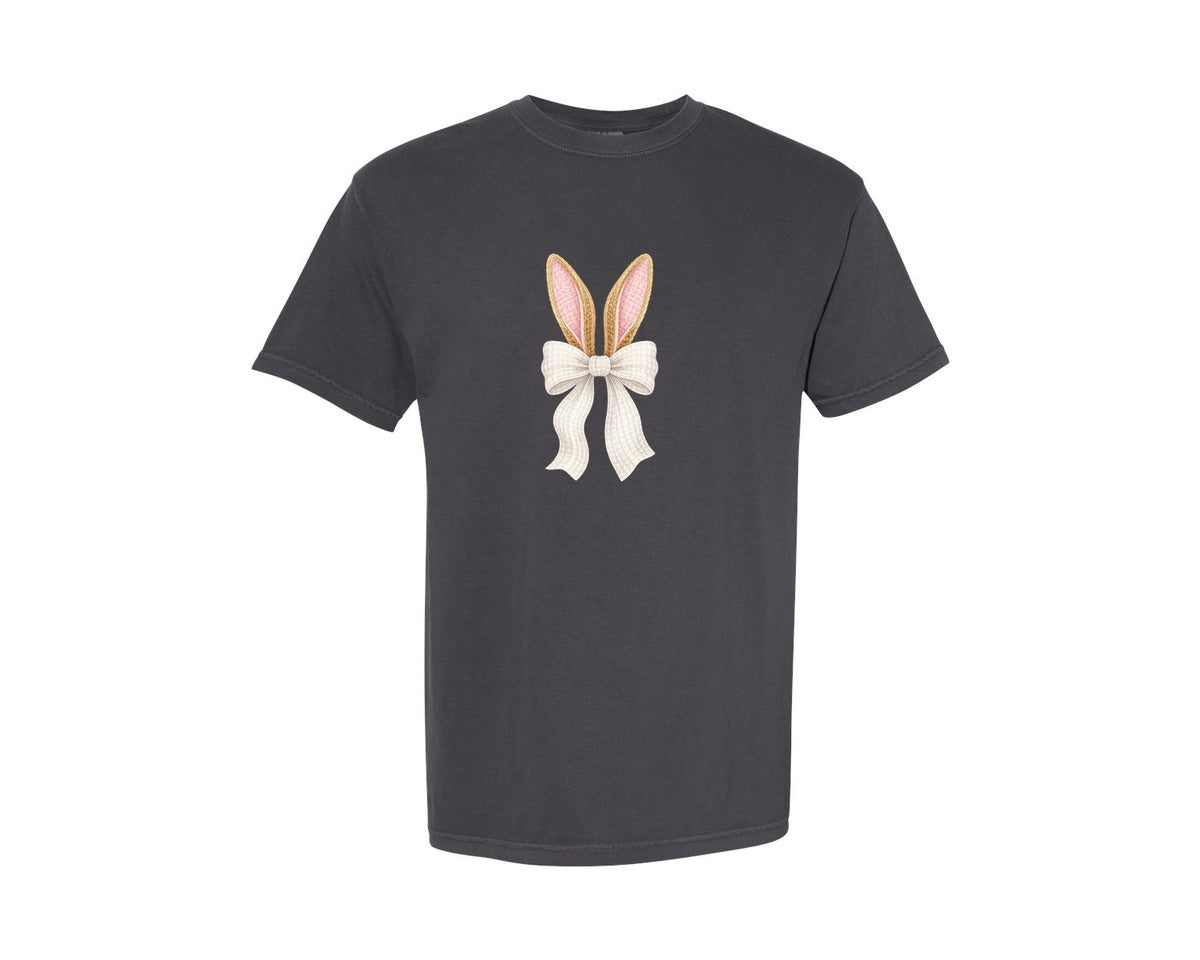 brand:Comfort Colors|color:Graphite|Coquette Easter 3 Graphic T-Shirt