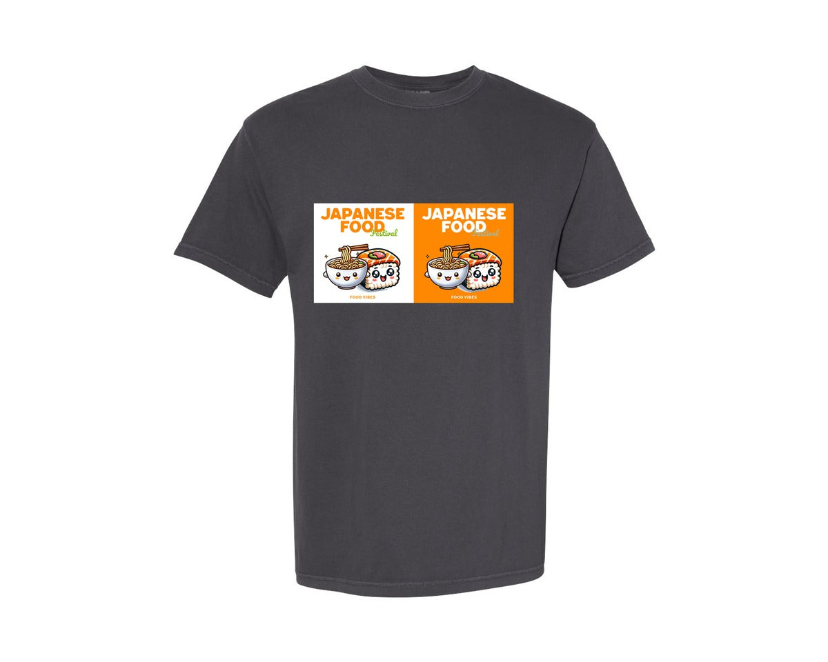 brand:Comfort Colors|color:Graphite|Japanese Food Kawaii Sushi Ramen Graphic T-Shirt