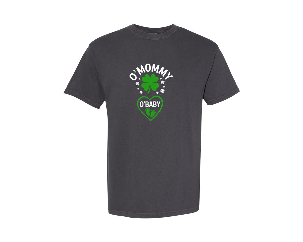 brand:Comfort Colors|color:Graphite|Cute St Patricks Day Baby Reveal Graphic T-Shirt
