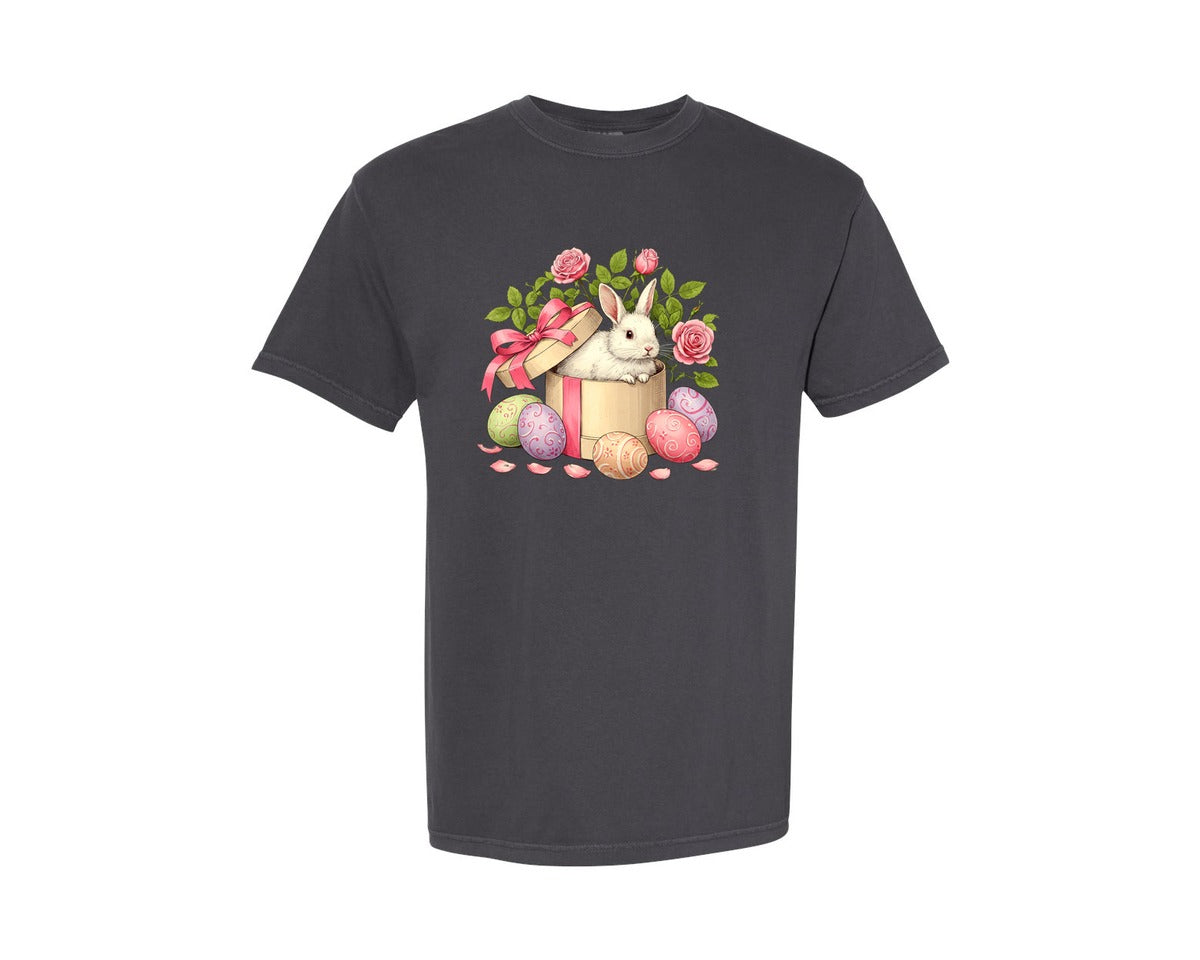 brand:Comfort Colors|color:Graphite|Easter Bunny Bunny 2 Graphic T-Shirt