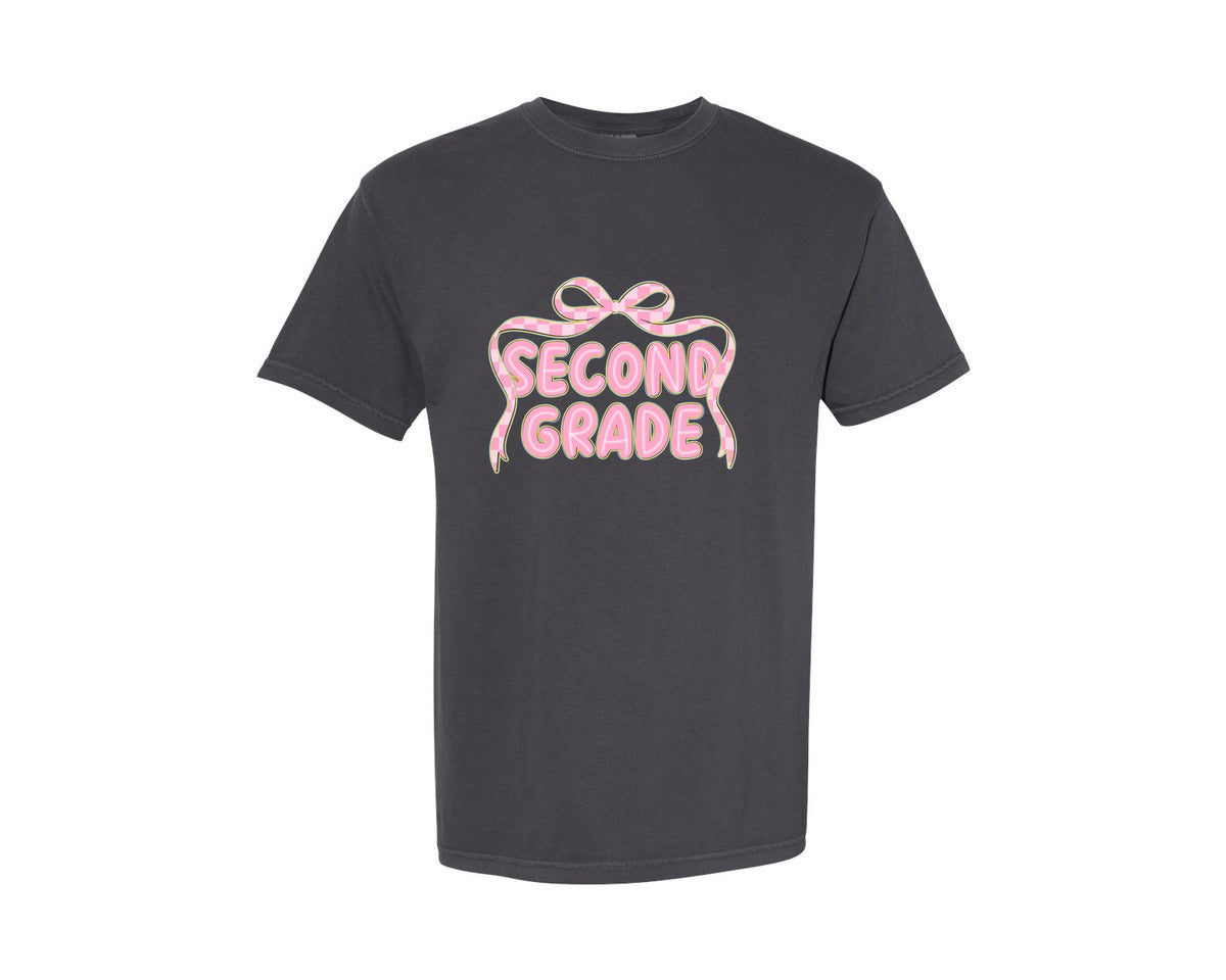 brand:Comfort Colors|color:Graphite|Preppy Back To School 4 Graphic T-Shirt