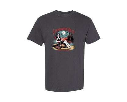 brand:Comfort Colors|color:Graphite|Summerween Spooky Year Round Graphic T-Shirt