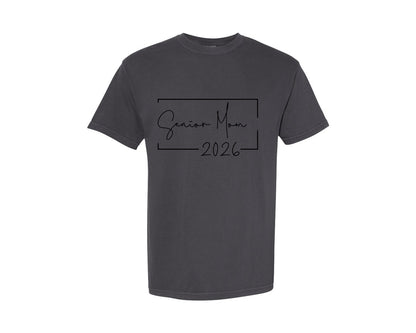 brand:Comfort Colors|color:Graphite|Senior Mom 2026 4 Graphic T-Shirt