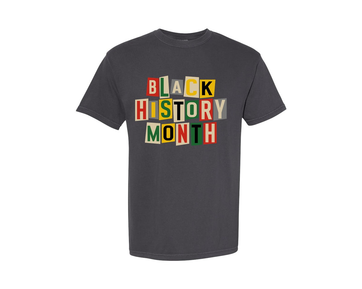 brand:Comfort Colors|color:Graphite|Black History Month Black History 14 Graphic T-Shirt