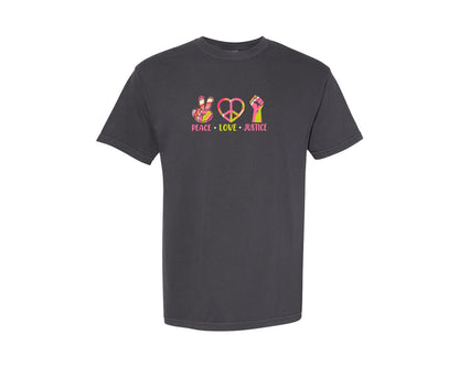 brand:Comfort Colors|color:Graphite|Human Rights T Shirt Designs 2024 3 Graphic T-Shirt