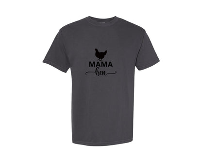 brand:Comfort Colors|color:Graphite|Mama Hen 82 Graphic T-Shirt
