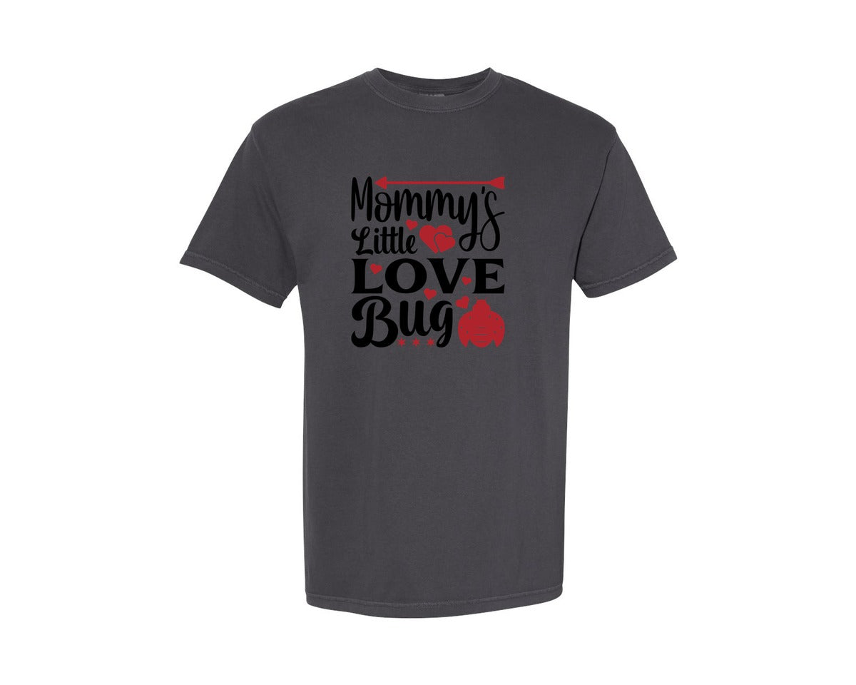 brand:Comfort Colors|color:Graphite|Mommys Little Love Bug 14 Februa Graphic T-Shirt