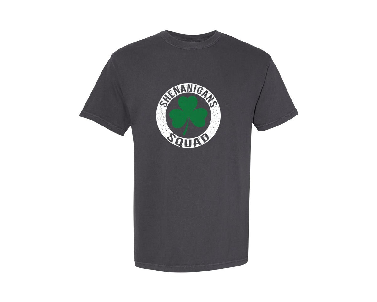 brand:Comfort Colors|color:Graphite|St Patricks Day Shenanigans Squad 2 Graphic T-Shirt
