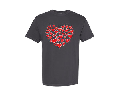 brand:Comfort Colors|color:Graphite|Valentine 30 Designs Graphic T-Shirt