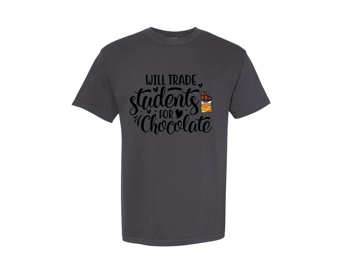 brand:Comfort Colors|color:Graphite|Valentines Day Teacher 11 Graphic T-Shirt
