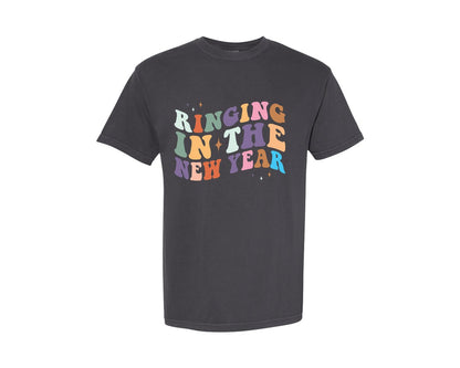 brand:Comfort Colors|color:Graphite|New Years Eve New Year Ring Graphic T-Shirt