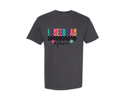 brand:Comfort Colors|color:Graphite|I Need An Alani Vintage Summer Graphic T-Shirt