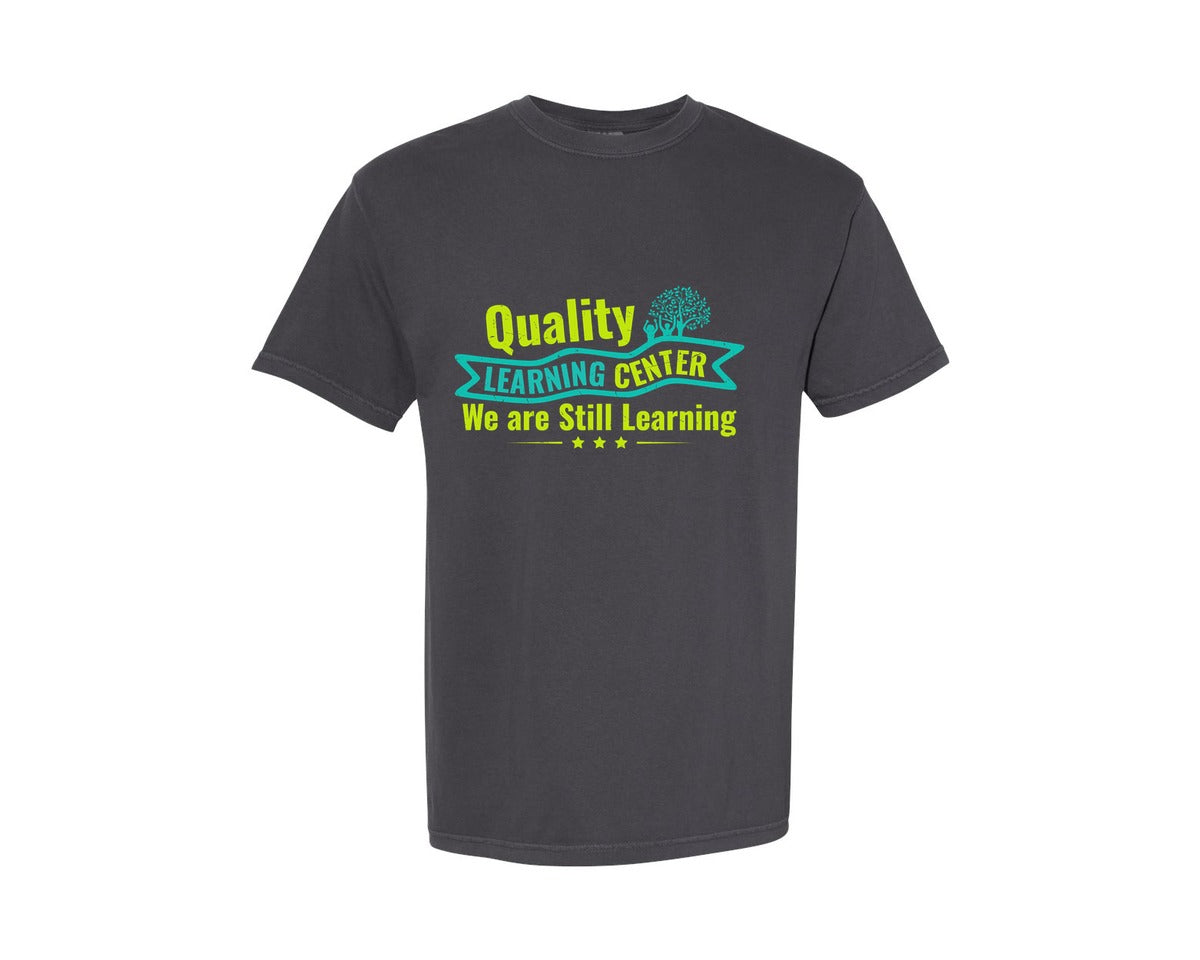 brand:Comfort Colors|color:Graphite|Quality Learing Center Funny Day Ca Graphic T-Shirt