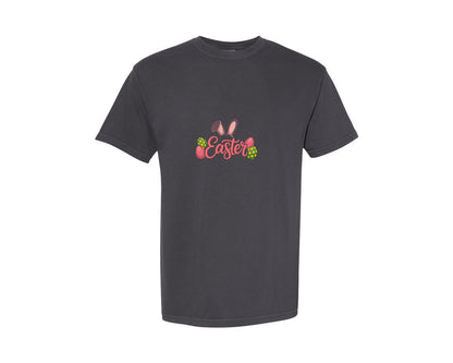 brand:Comfort Colors|color:Graphite|Faux Yarn Easter 3 Graphic T-Shirt