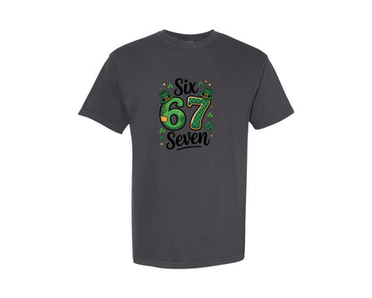 brand:Comfort Colors|color:Graphite|67 St Patricks Day Design Graphic T-Shirt
