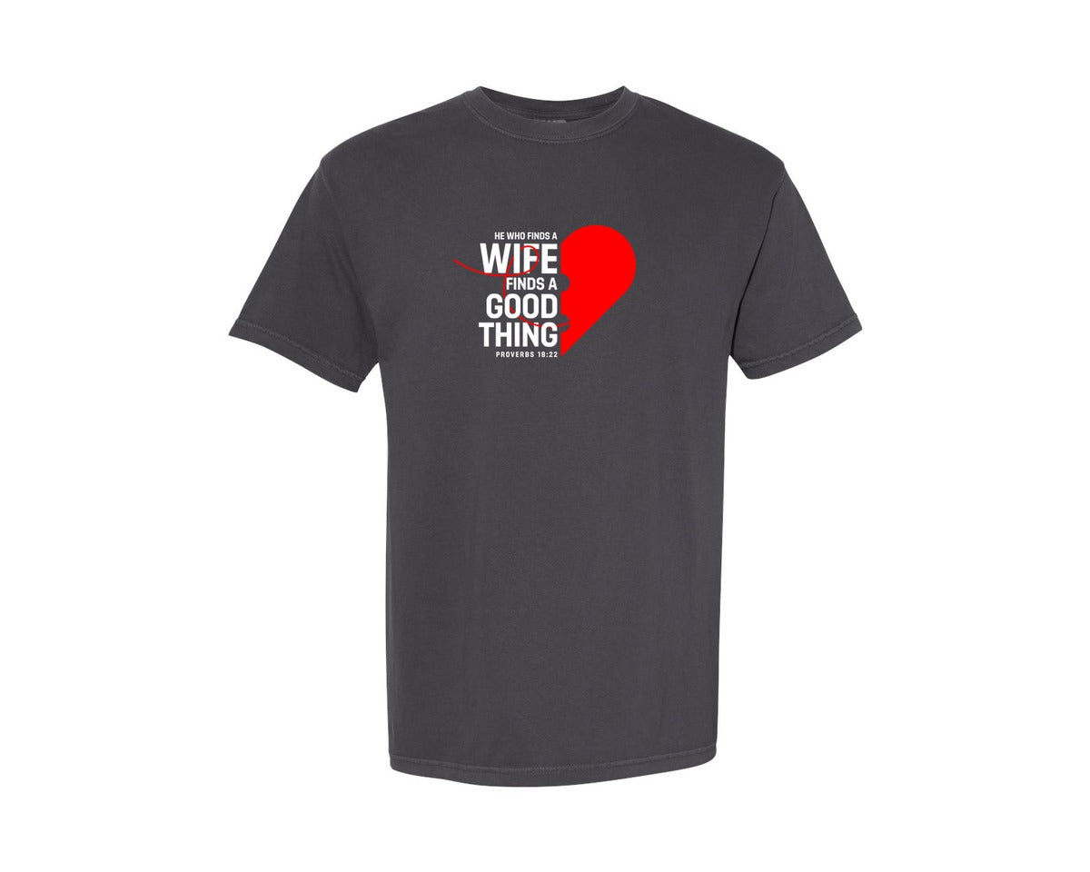 brand:Comfort Colors|color:Graphite|Valentine Day Couple T Shirt Design Set 2 Graphic T-Shirt