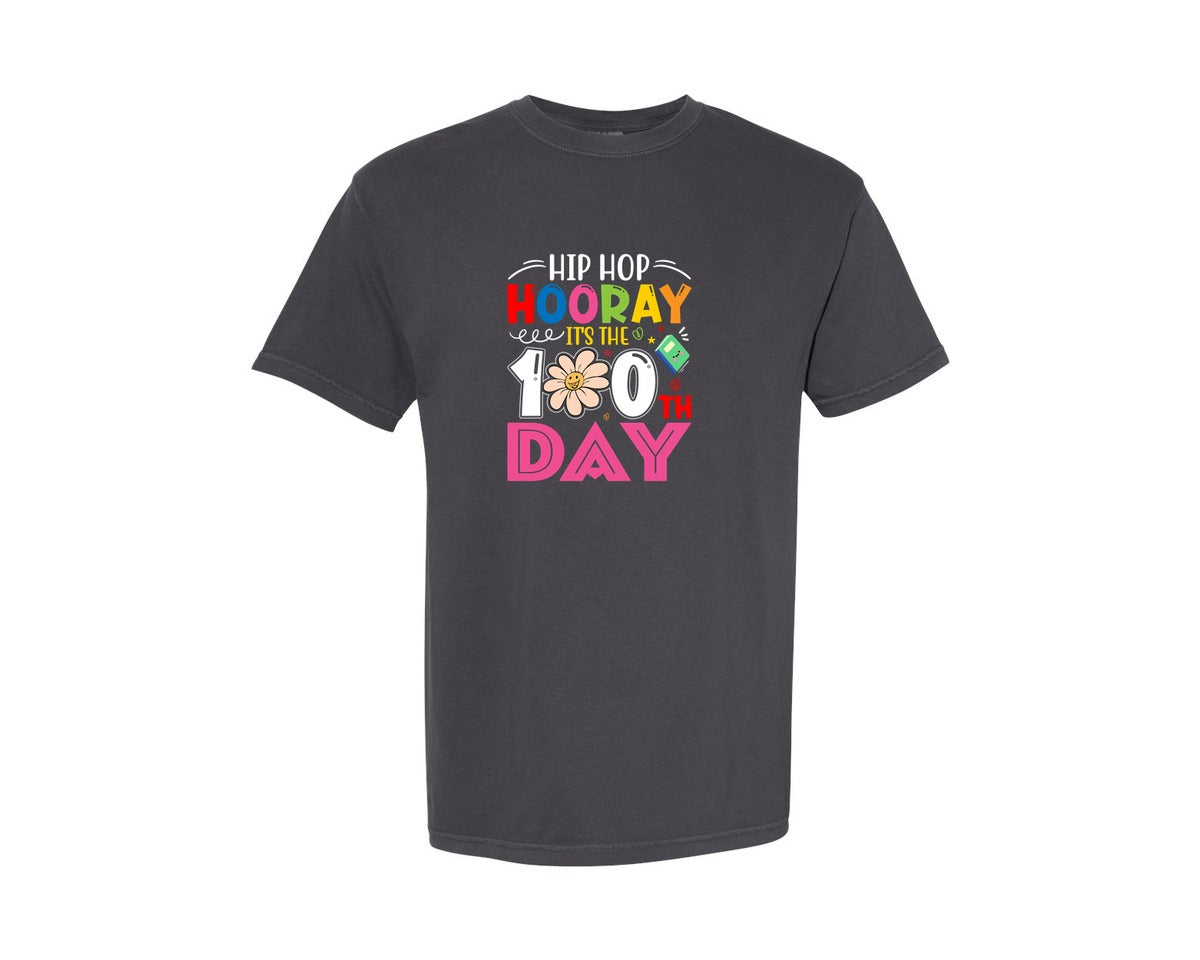 brand:Comfort Colors|color:Graphite|100 Days Of School 92 Graphic T-Shirt