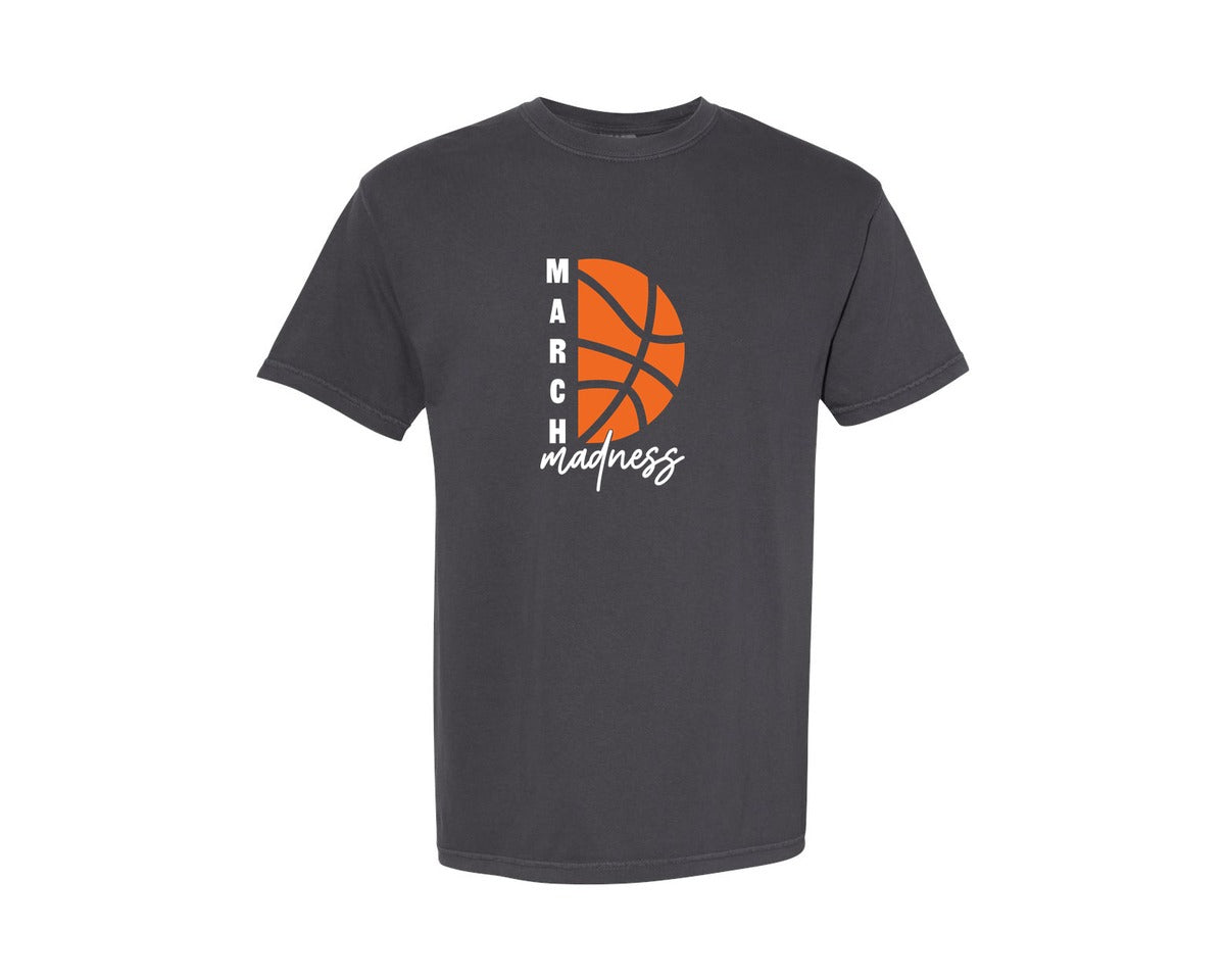 brand:Comfort Colors|color:Graphite|March Madness Basketball Graphic T-Shirt