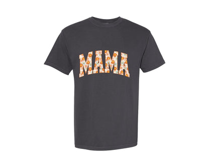 brand:Comfort Colors|color:Graphite|Boho Flower Diasy Mama Mama Floral Graphic T-Shirt