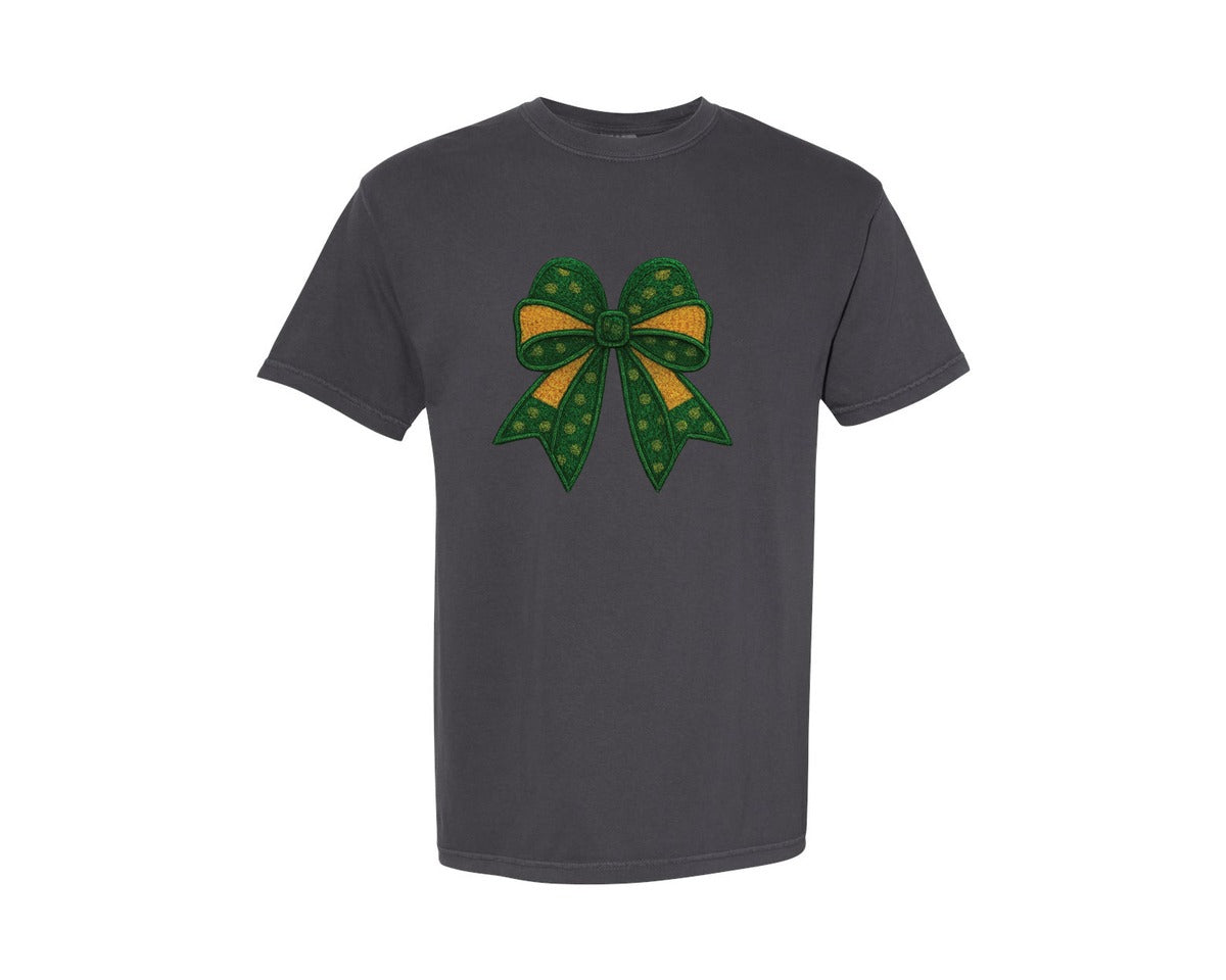 brand:Comfort Colors|color:Graphite|Bow St Patricks Day Graphic T-Shirt