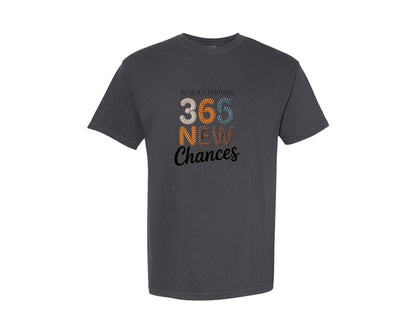 brand:Comfort Colors|color:Graphite|Embroidery 365 New Chances New Year Graphic T-Shirt