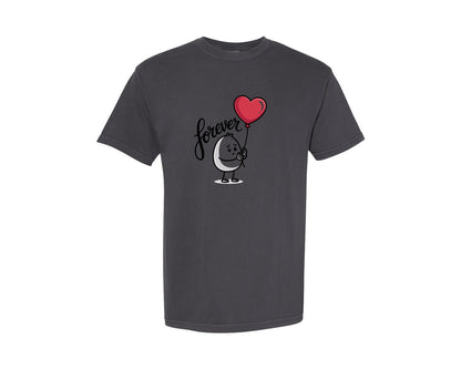 brand:Comfort Colors|color:Graphite|Forever Together Valentine Couple Graphic T-Shirt
