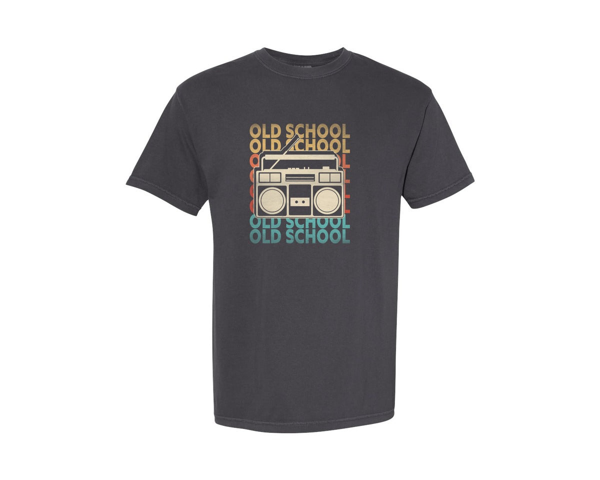 brand:Comfort Colors|color:Graphite|Retro 80S 90S Old School T Shirt Design Graphic T-Shirt