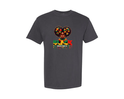 brand:Comfort Colors|color:Graphite|Very Cute I Am Black History Black Graphic T-Shirt