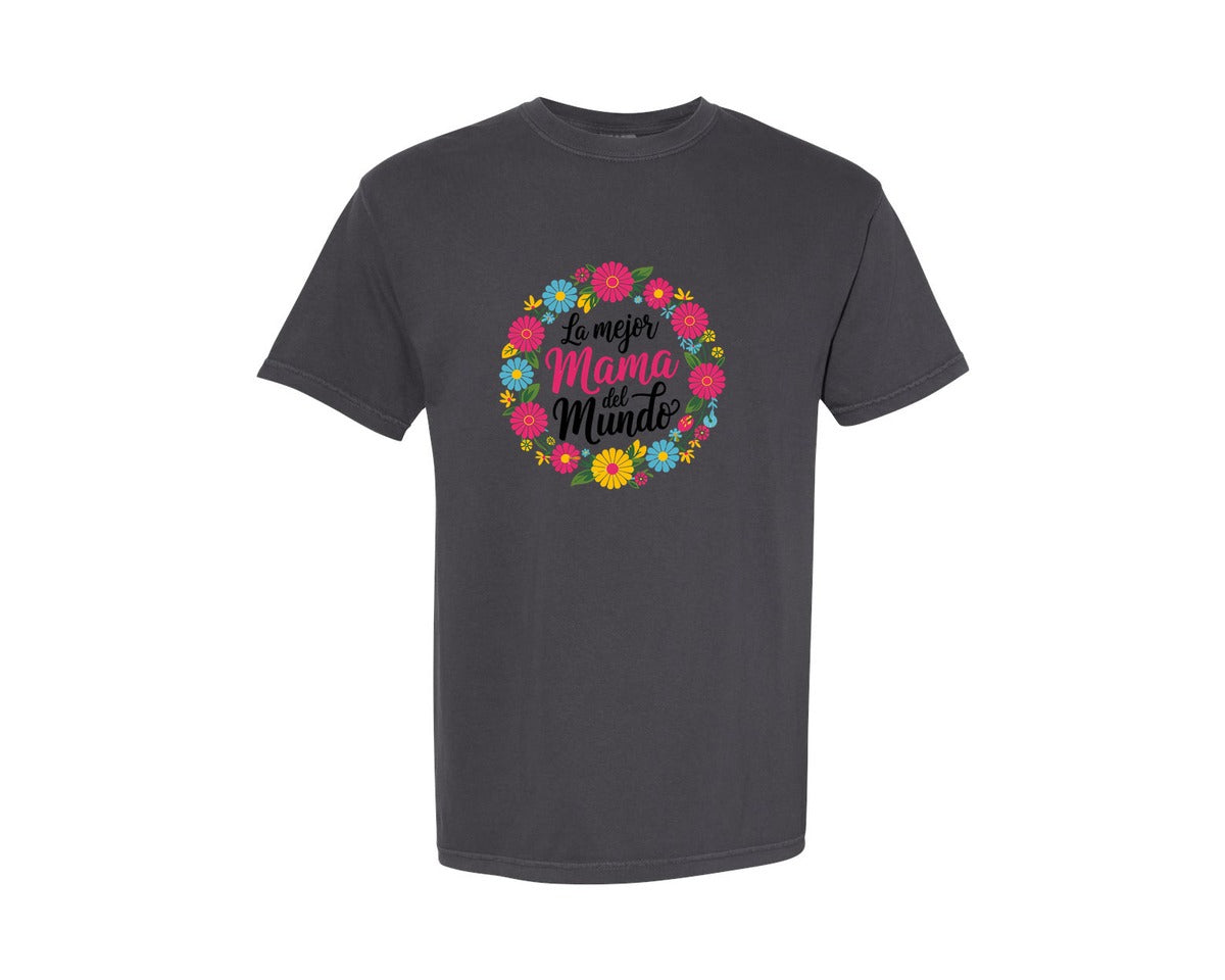 brand:Comfort Colors|color:Graphite|Spanish Mothers Day 6 Graphic T-Shirt