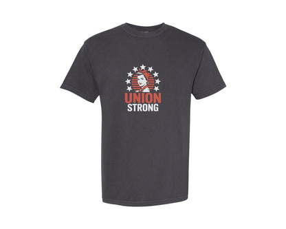 brand:Comfort Colors|color:Graphite|Union Strong Woman Rights Design Graphic T-Shirt