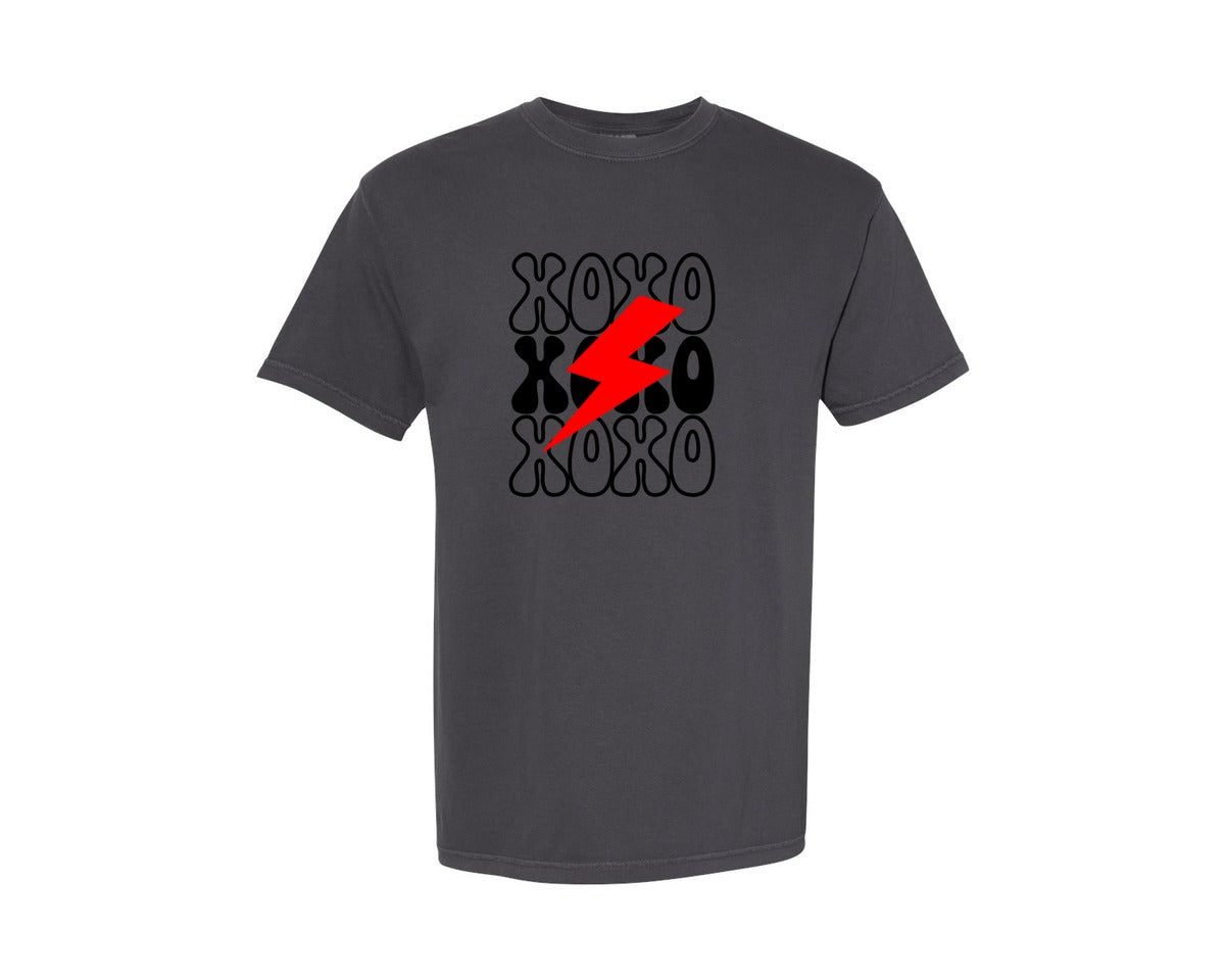 brand:Comfort Colors|color:Graphite|Xoxo 75 Graphic T-Shirt