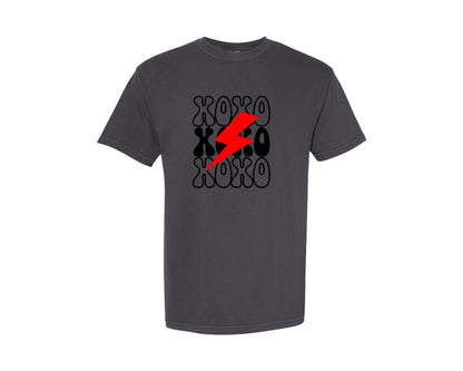 brand:Comfort Colors|color:Graphite|Xoxo 75 Graphic T-Shirt