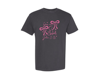 brand:Comfort Colors|color:Graphite|You Are So Loved Valentines Day Ch Graphic T-Shirt
