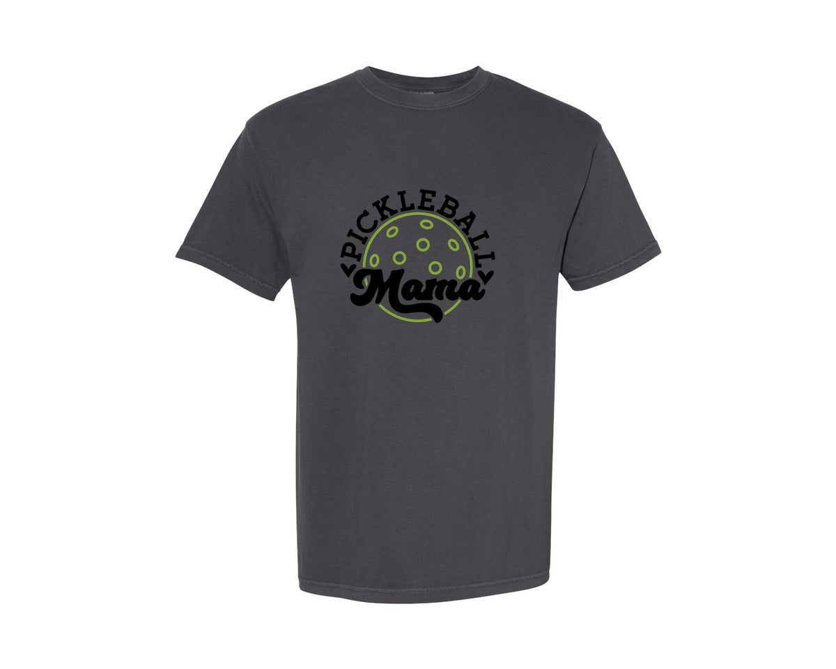 brand:Comfort Colors|color:Graphite|Pickleball Mama Cheer Sport Graphic T-Shirt