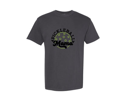 brand:Comfort Colors|color:Graphite|Pickleball Mama Cheer Sport Graphic T-Shirt