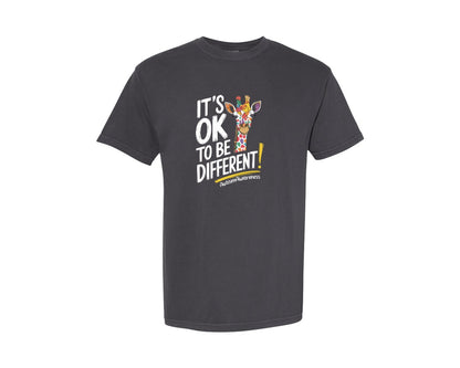 brand:Comfort Colors|color:Graphite|Its Ok To Be Different Autism Awareness 17 Graphic T-Shirt