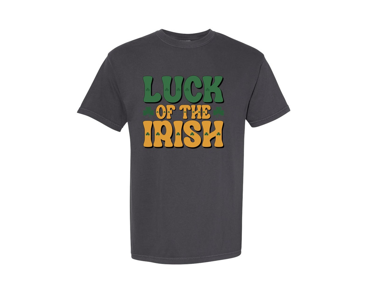 brand:Comfort Colors|color:Graphite|Luck Of The Irish St Patricks Day Graphic T-Shirt