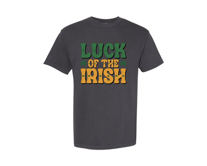 brand:Comfort Colors|color:Graphite|Luck Of The Irish St Patricks Day Graphic T-Shirt