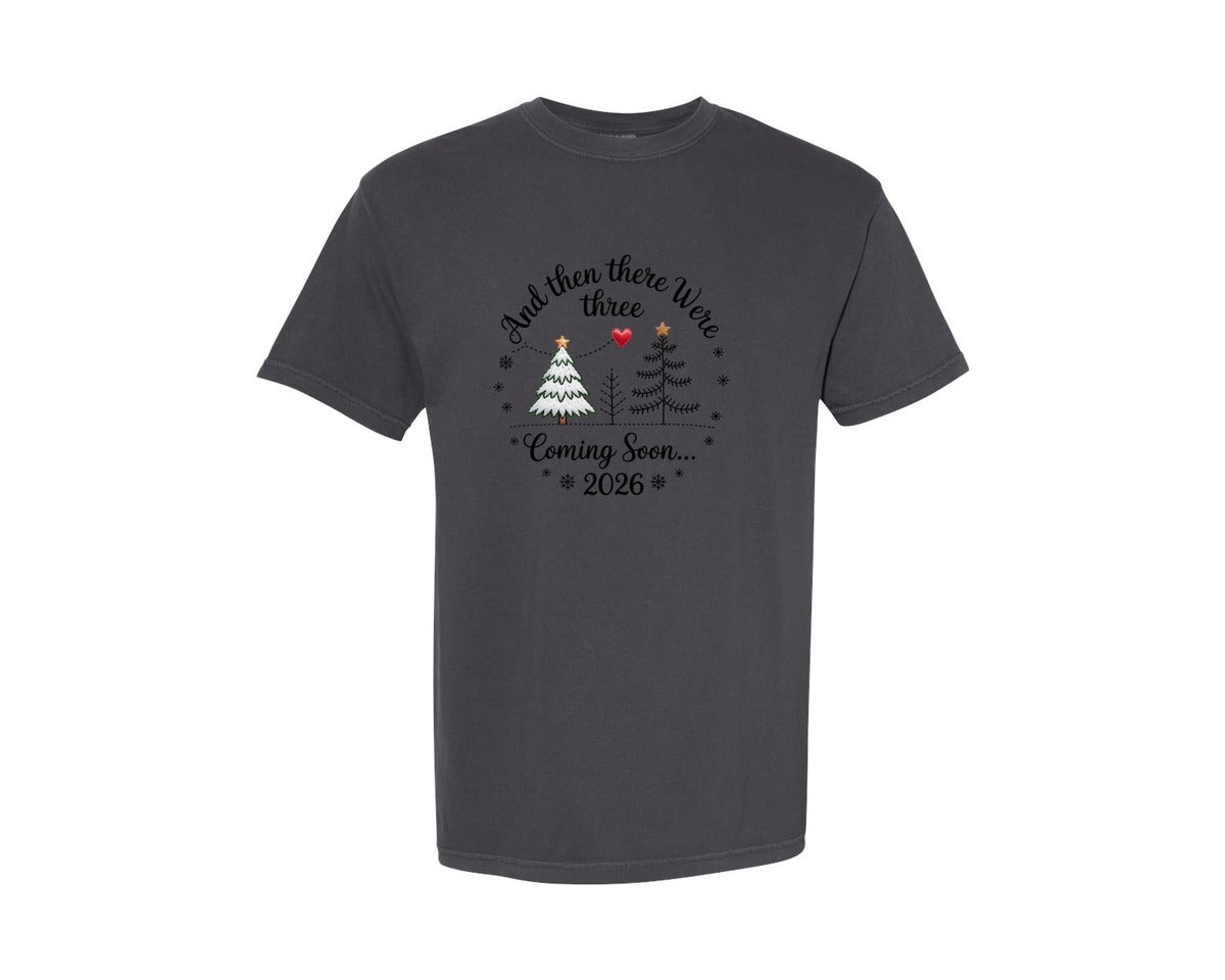brand:Comfort Colors|color:Graphite|New Year Pregnancy Announcement Graphic T-Shirt