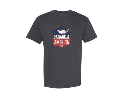 brand:Comfort Colors|color:Graphite|Retro Made In America 1776 Graphic T-Shirt