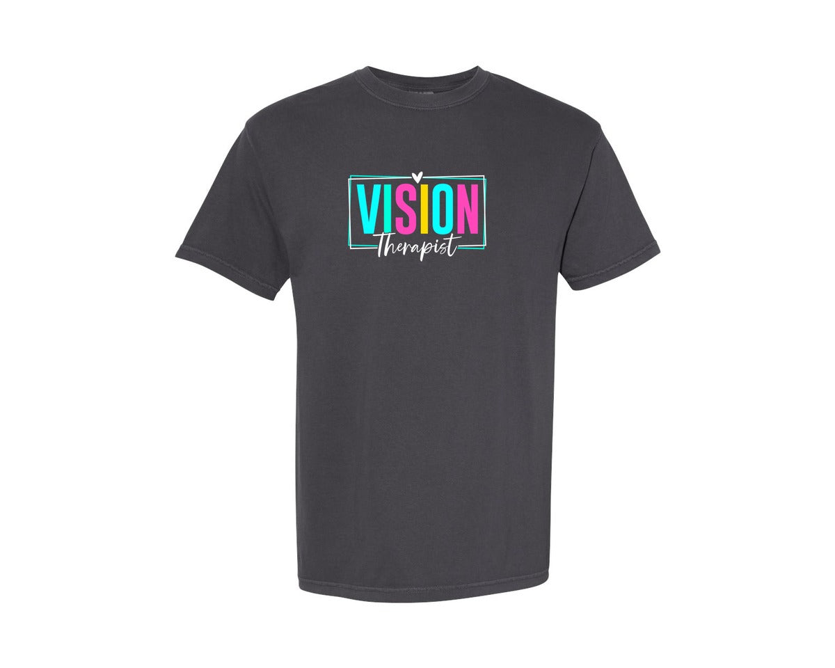brand:Comfort Colors|color:Graphite|Vision Therapist Therapy Career T Shirt Graphic T-Shirt