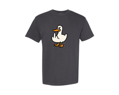 brand:Comfort Colors|color:Graphite|Funny Seagull Pngmiddle Finger Seagull Graphic T-Shirt
