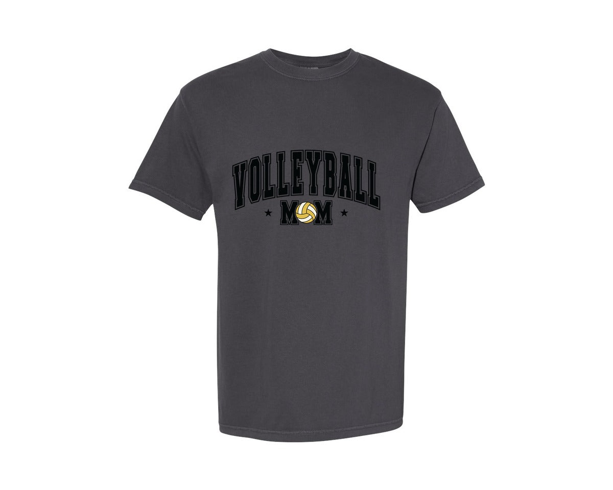 brand:Comfort Colors|color:Graphite|Volleyball Mom Volleyball Mama 3 Graphic T-Shirt