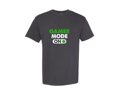 brand:Comfort Colors|color:Graphite|Gamer Mode On Gamer T Shirt Design Graphic T-Shirt