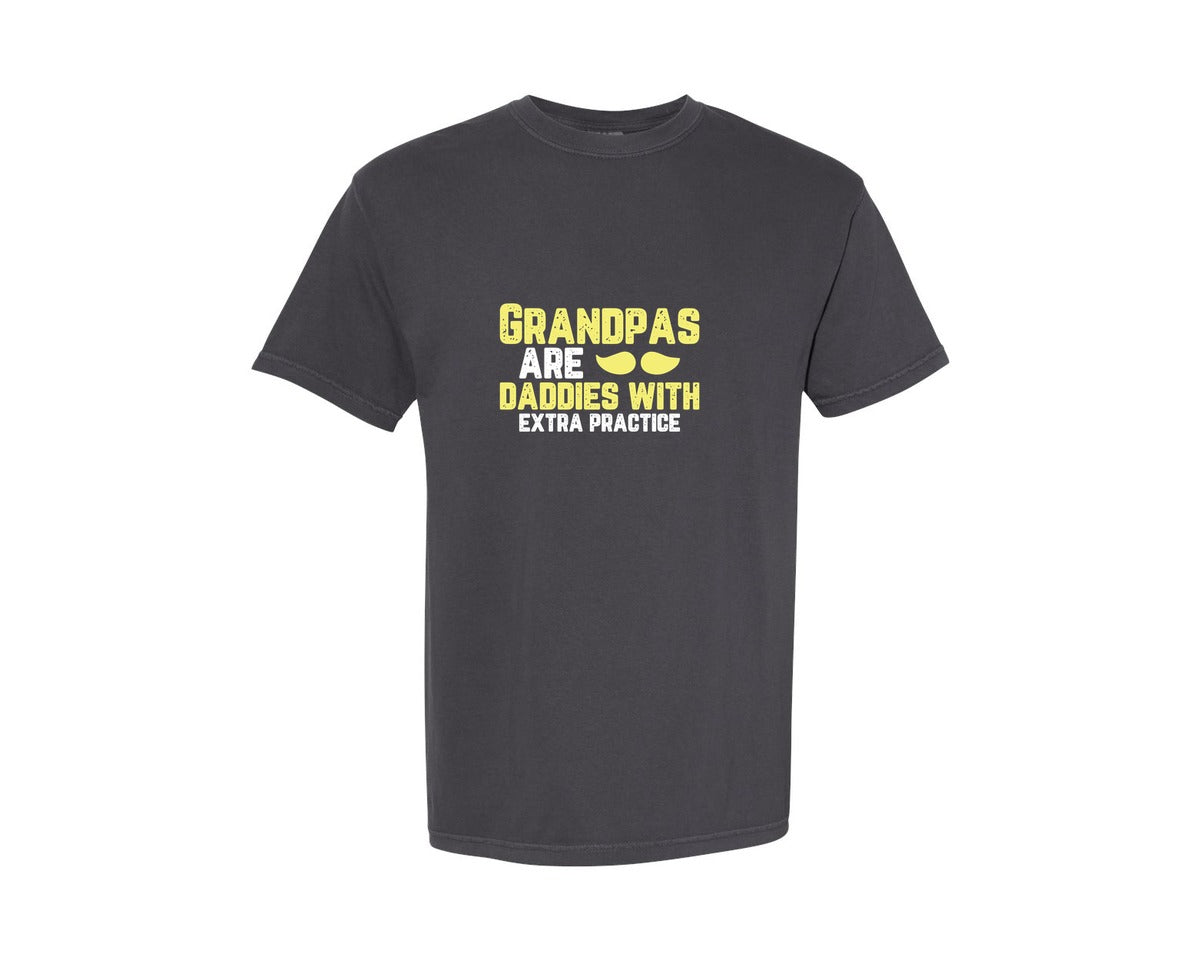 brand:Comfort Colors|color:Graphite|Grandpas Daddies T Shirt Crafts Graphic T-Shirt