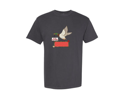 brand:Comfort Colors|color:Graphite|Duck Hunting Boy Valentine Graphic T-Shirt