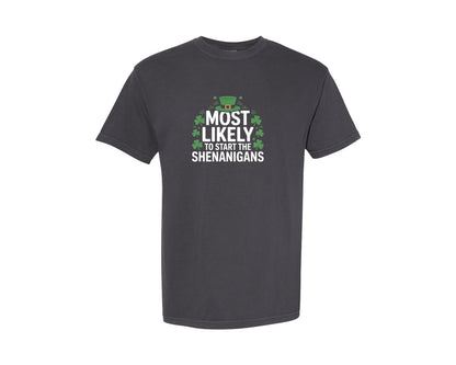 brand:Comfort Colors|color:Graphite|Funny St Patricks Day 3 Graphic T-Shirt