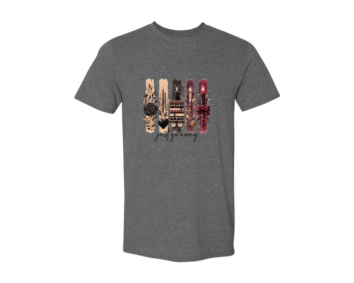 brand:Generic|color:Heather Dark Grey|Bookish Book Lover Reading Booktok 2 Graphic T-Shirt
