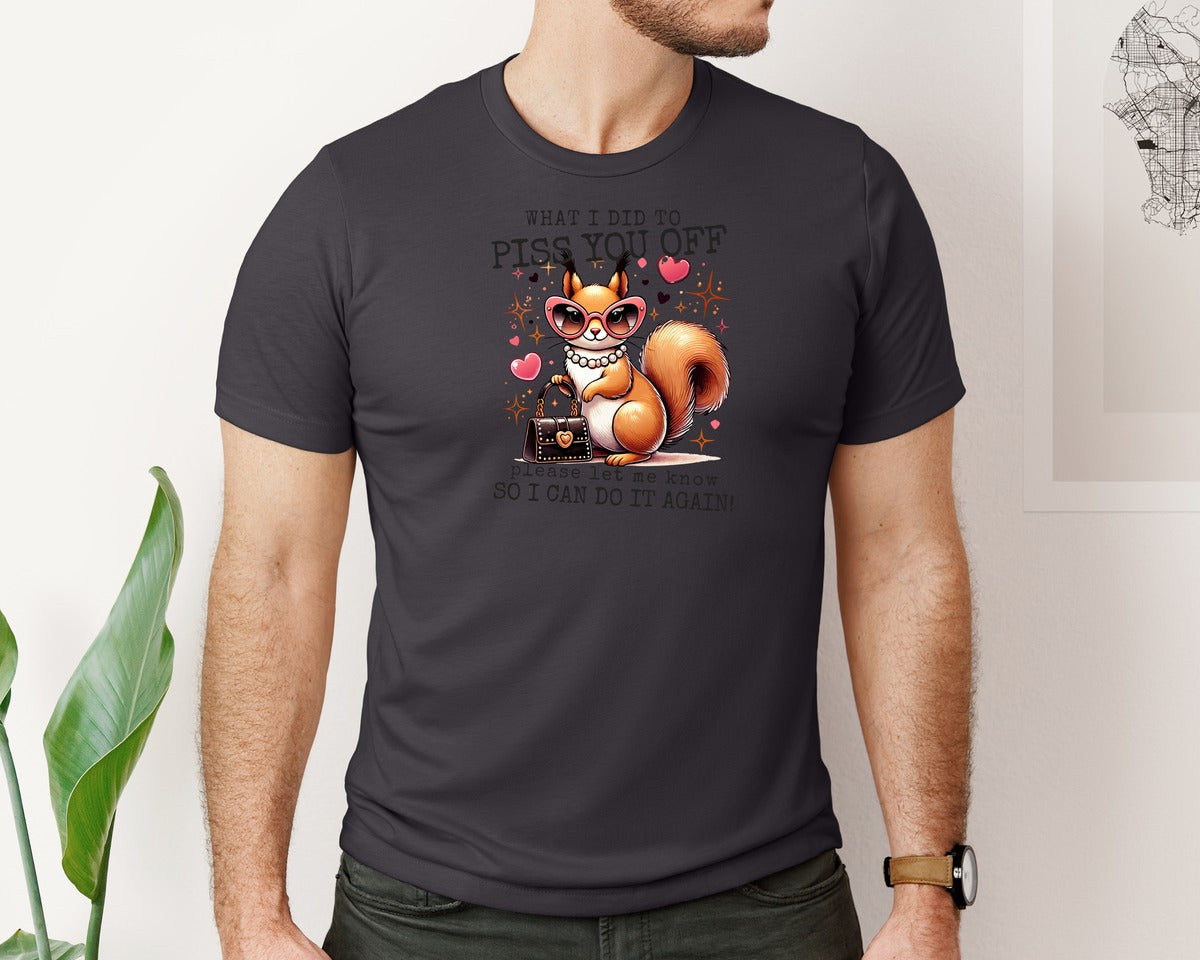 brand:Bella Canvas|color:Heather Dark Grey|Snarky Sarcastic Retro Funny Adult Graphic T-Shirt