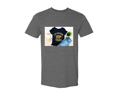 brand:Generic|color:Heather Dark Grey|Id Smoke That 26 Graphic T-Shirt